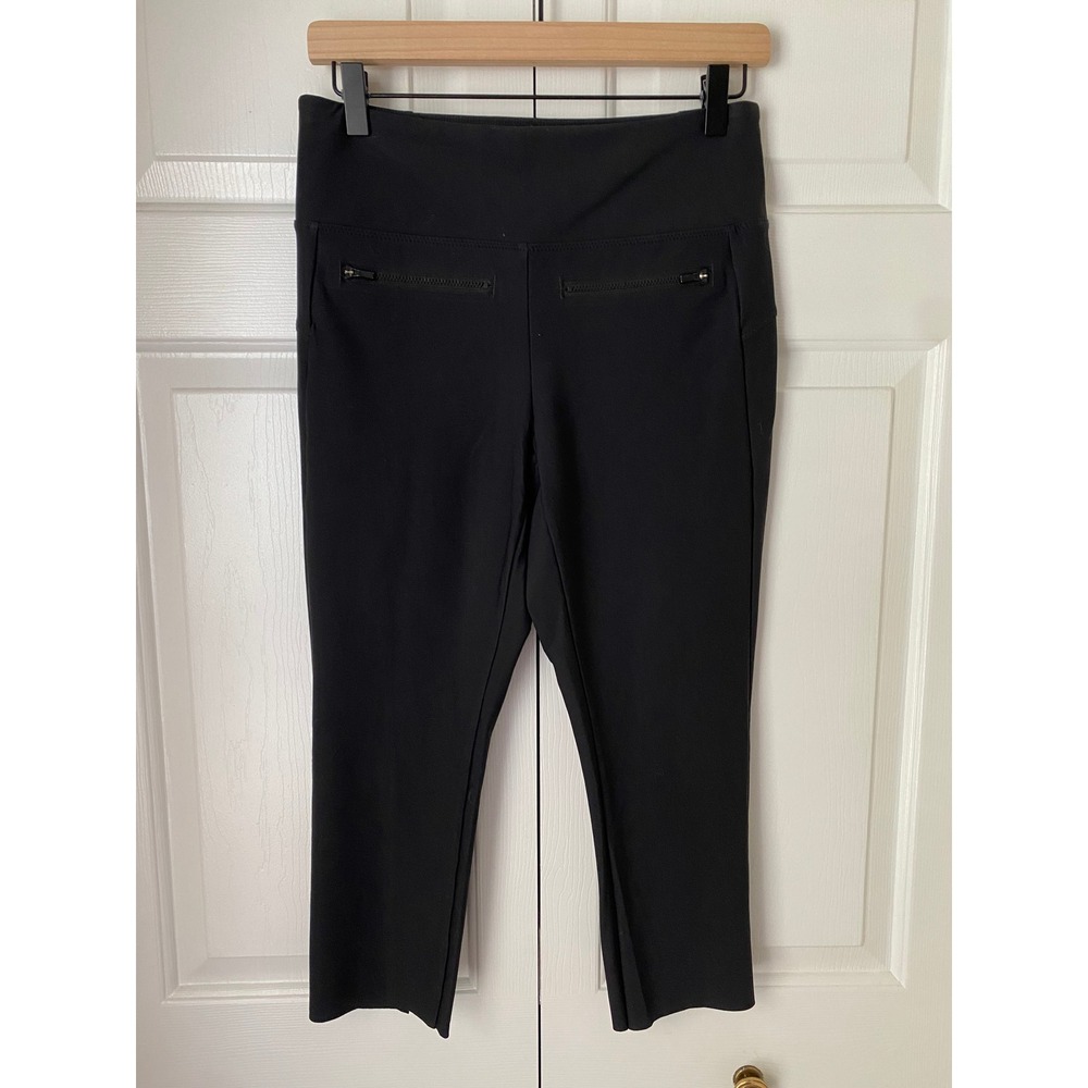 Athleta Stellar Crop Women Size S Black Zipper Pocket High‎ Rise Pants Gorpcore
